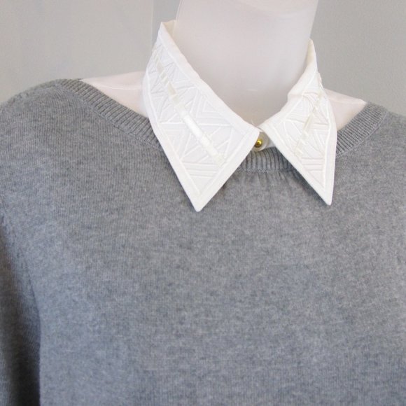 🌟HP🌟 VTG Worthington Gray Boat Neck Sweater - Picture 2 of 7